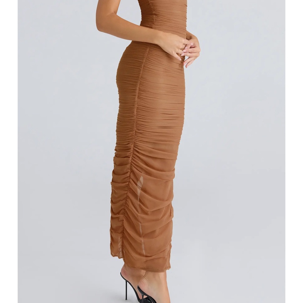 EUC House of CB Fornarina Strapless Tan Dress - Picture 5 of 10